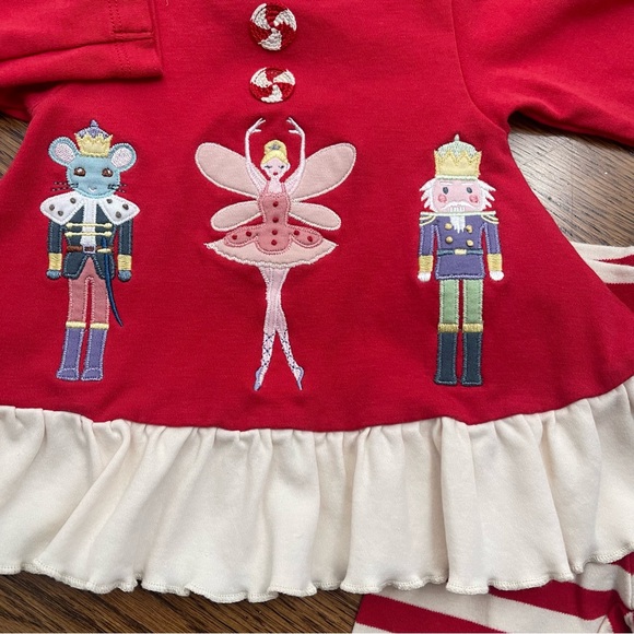 lemon loves layette christmas nutcracker dress leggings - Picture 3 of 3